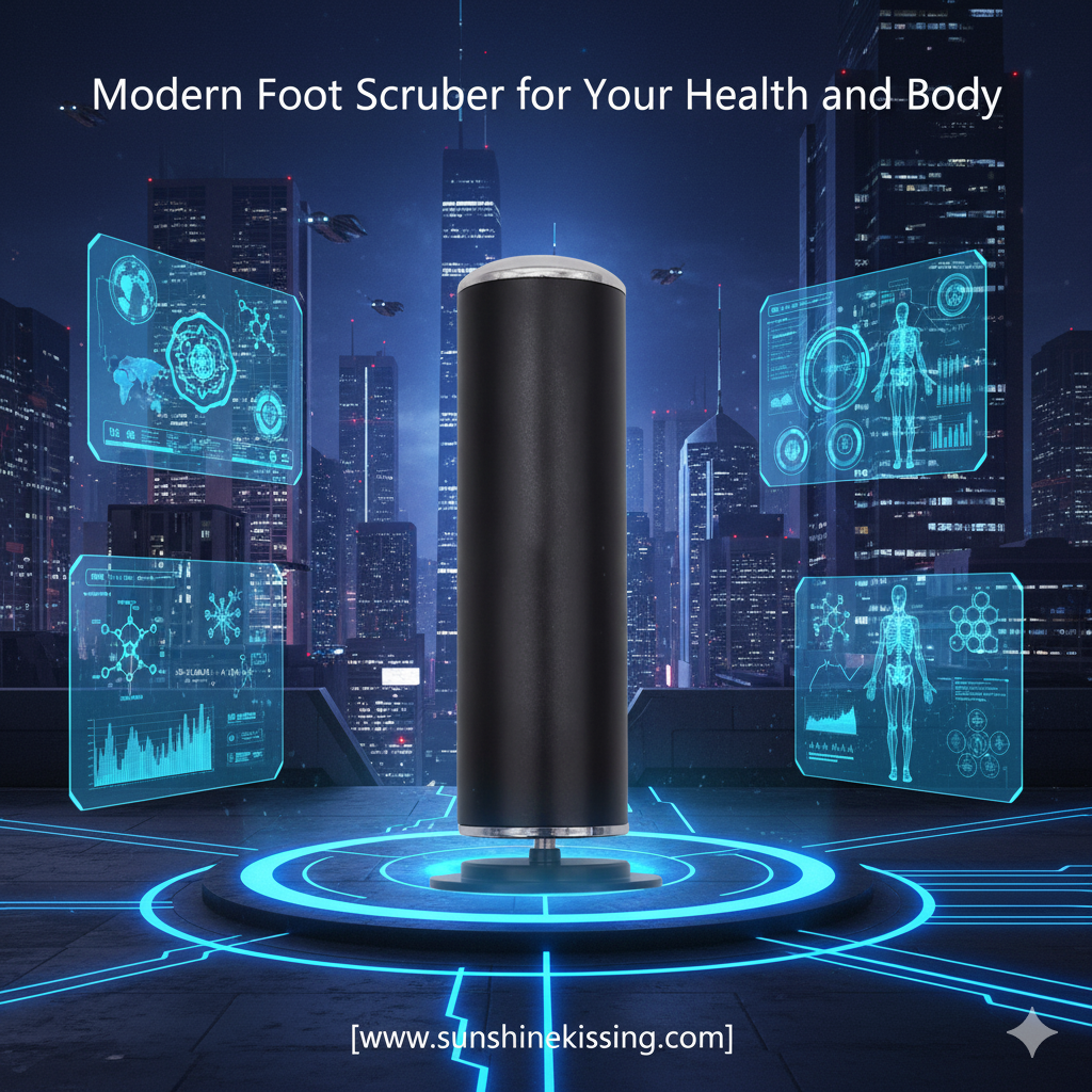 The new electric foot scrubber for removing dead skin and calluses from the feet and soles, a foot care machine pedicure device Health