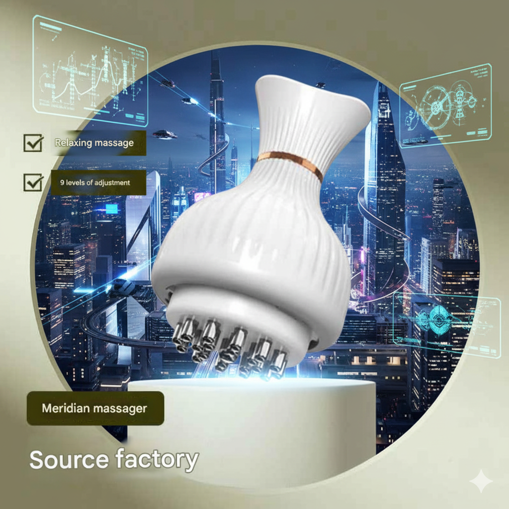 Household meridians brush whole body rub abdomen slimming belly electric meridians brush five lines meridians dredging trument heating trument SHOP