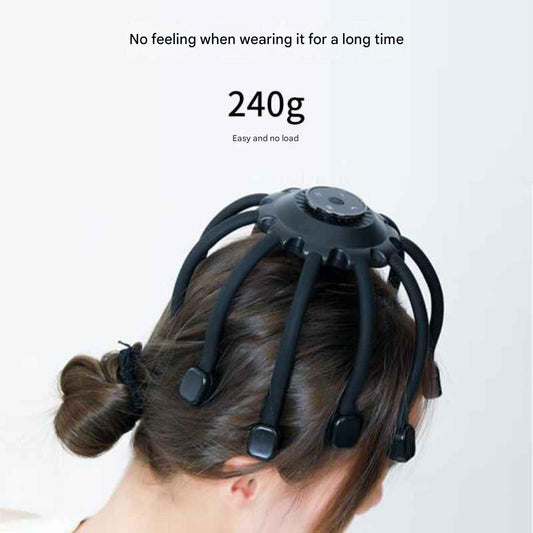 New electric Octopus head massager Rechargeable Bluetooth relaxing head massager Claw massager