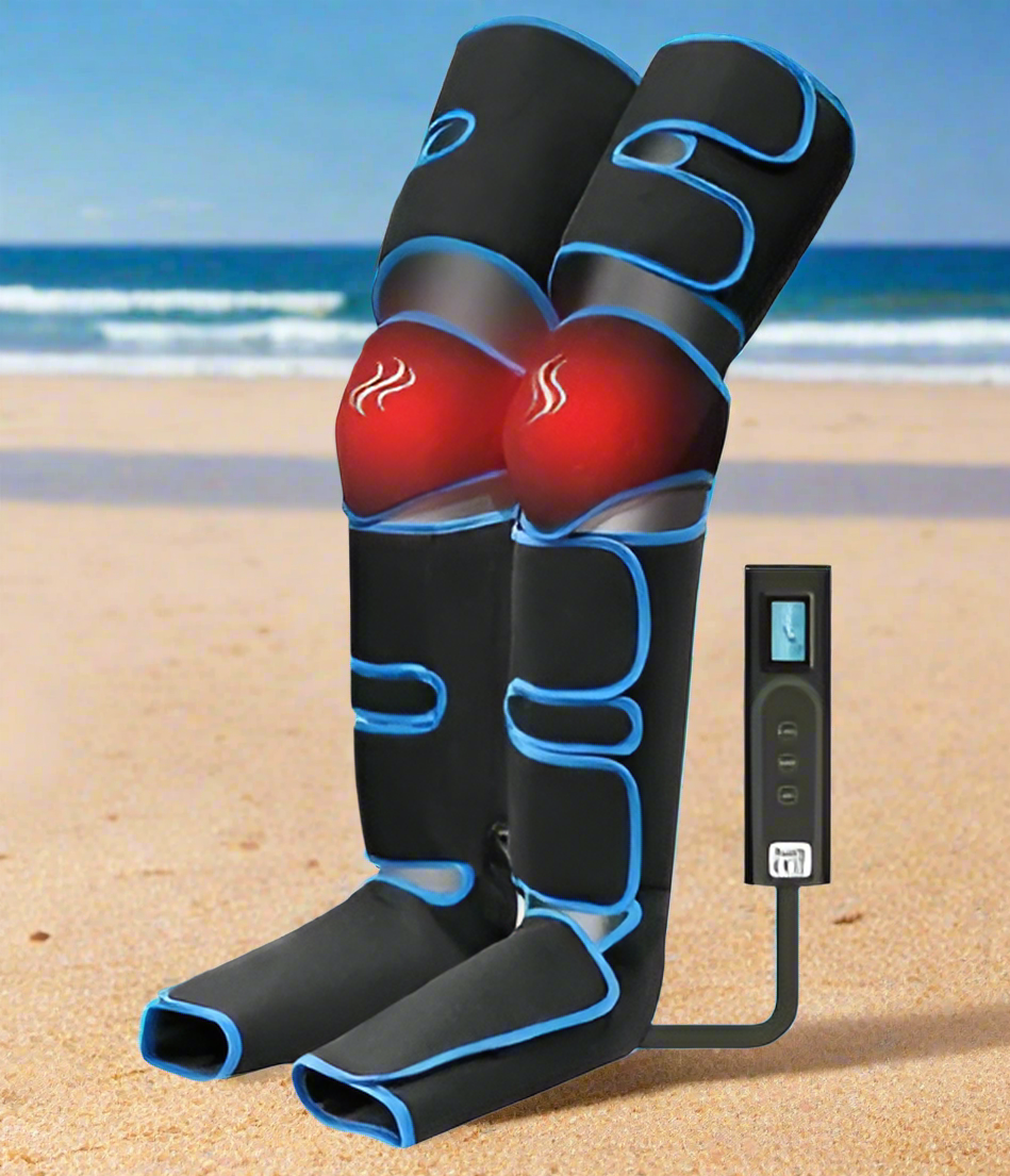 Leg Massager with Knee Heating and Air Compression Therapy for Enhanced Leg Wellness