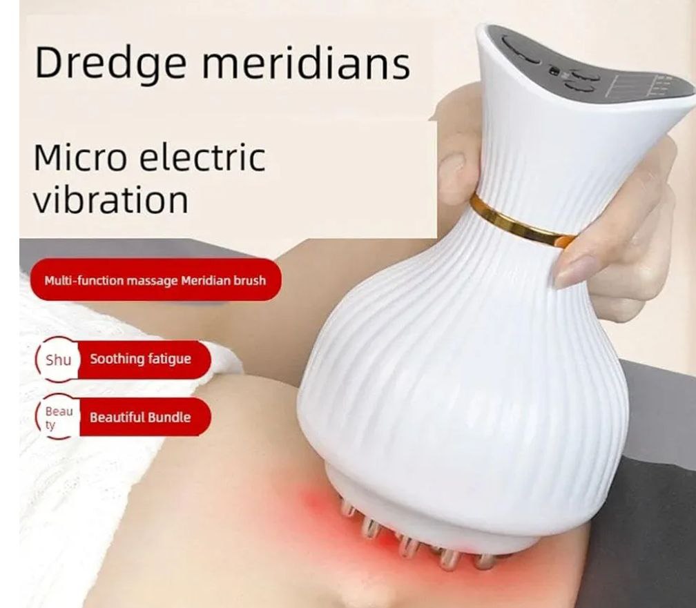 Household meridians brush whole body rub abdomen slimming belly electric meridians brush five lines meridians dredging trument heating trument SHOP