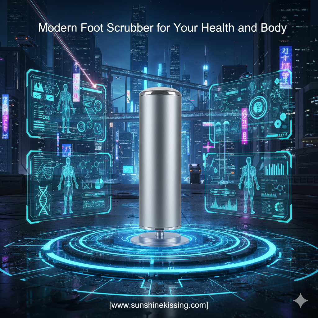 The new electric foot scrubber for removing dead skin and calluses from the feet and soles, a foot care machine pedicure device Health