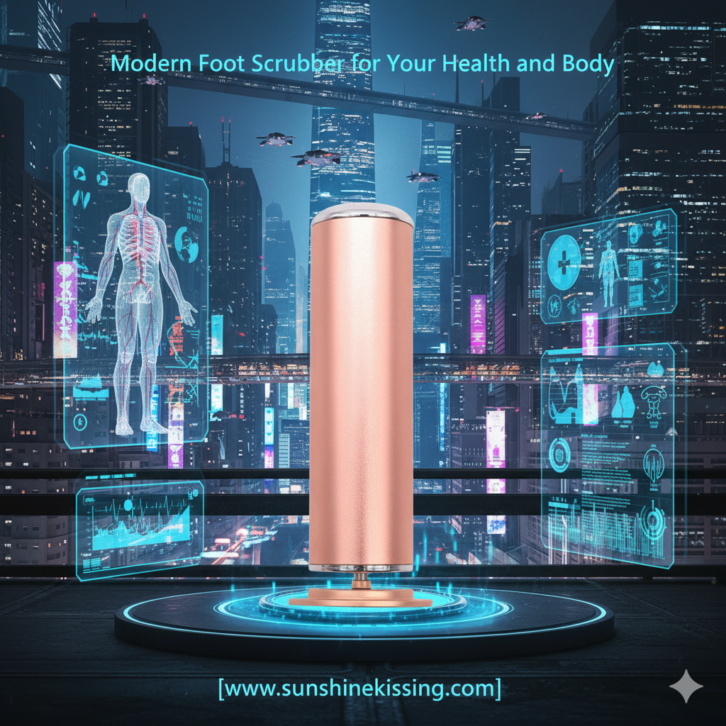 The new electric foot scrubber for removing dead skin and calluses from the feet and soles, a foot care machine pedicure device Health